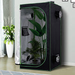 80x80x160cm Indoor Plant Grow Tent Hydroponic Mylar | Black