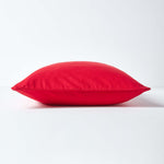 Cotton Plain Cushion Cover | 45cm x 45cm | Red