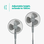 16" Pedestal Fan - Grey