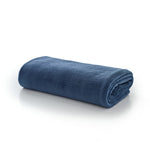 Snuggle Touch Solid Colour Fleece Throw – 140x180cm – Super Soft Plain Blanket | 140cm x 180cm | Ocean