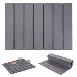 Stone Dish Drying Mat 60cm – Foldable Non-slip Diatomite Kitchen Drainer 40x30cm | Grey