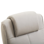 Swivel Armchair With Footstool And Adjustable Backrest | One Size | Gray