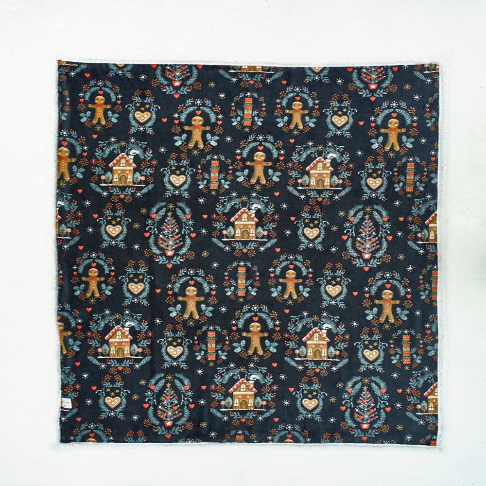 Candy Man Printed Sherpa Soft Throw