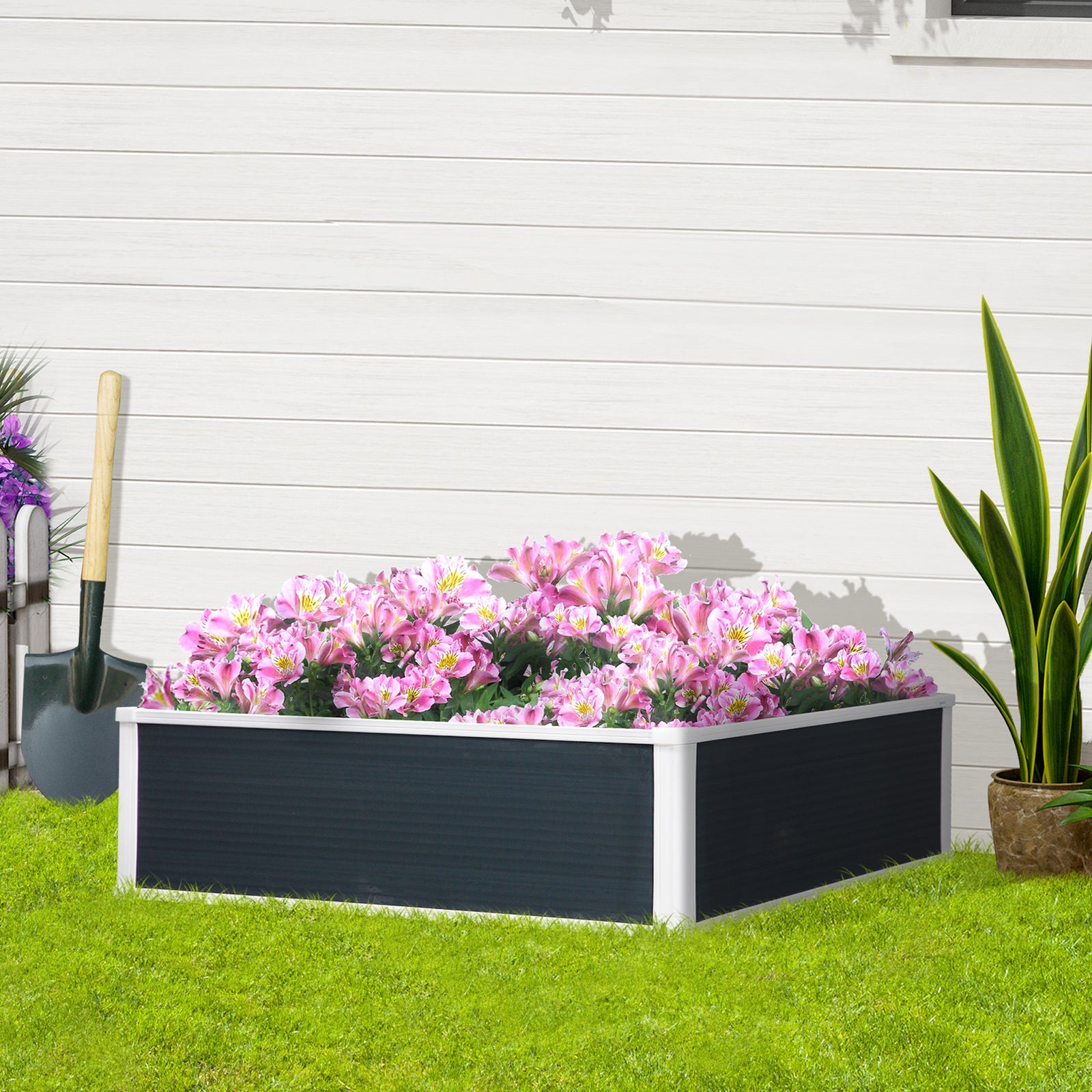 Garden Raised Bed Planter Pot Pp 100x80cm