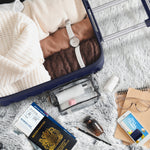 55x40x20cm Lightweight Luggage Hard Shell Cabin Suitcase 60+ Airlines Approved - Carry On Case - 4 Wheels | 55 x 40 x 20cm | Navy Blue