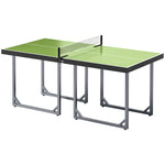 Foldable Mini Tennis Table With Net Steel 182cm Indoor | Green