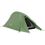 Double Layer Camping Tent For 1-2 Man, 2000mm Waterproof | Green