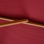 3m Wooden Bamboo Parasol Outdoor Umbrella Canopy | Red