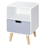 Nordic Style Bedside Table End Table Nightstand With Drawer
