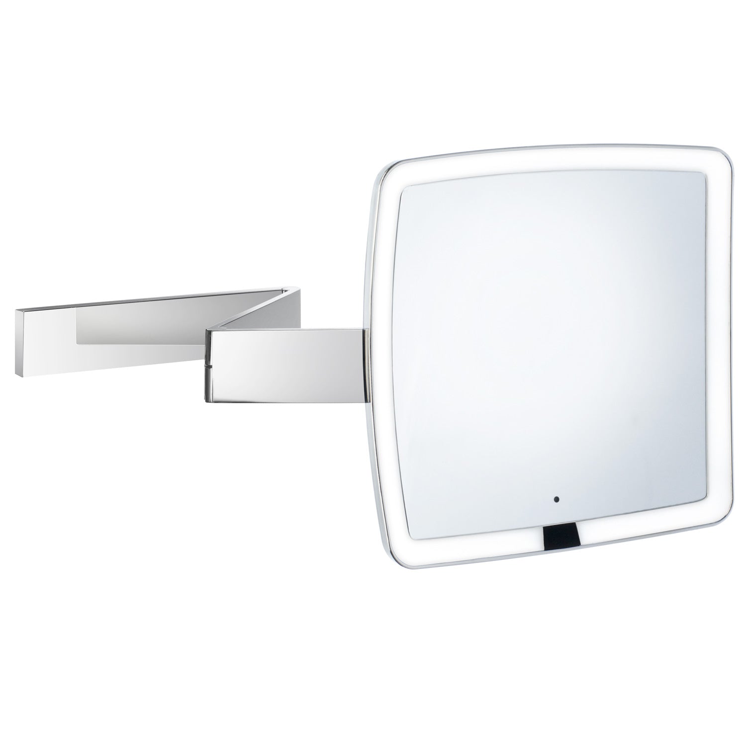 Chrome Shaving Make Up Led Mirror Usb Charging 7x Magnify | Polished Chrome