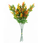 Pack Of 6 X 70cm Artificial Orange Berry Spray
