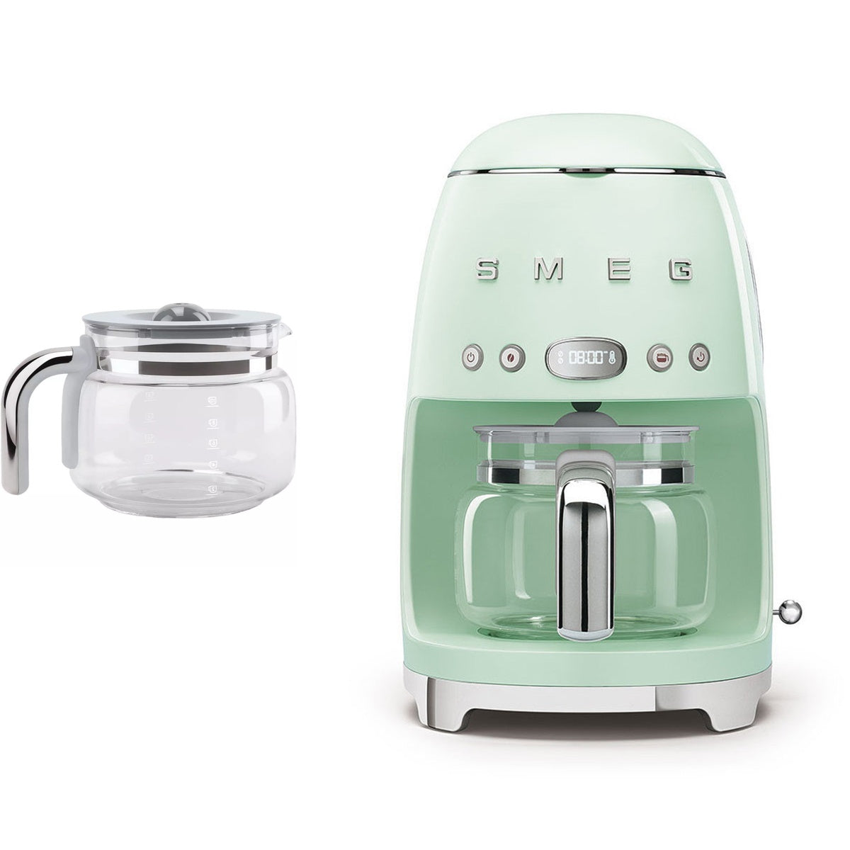 Dcf02 Drip Filter Coffee Machine With Spare Glass Carafe | Light Green