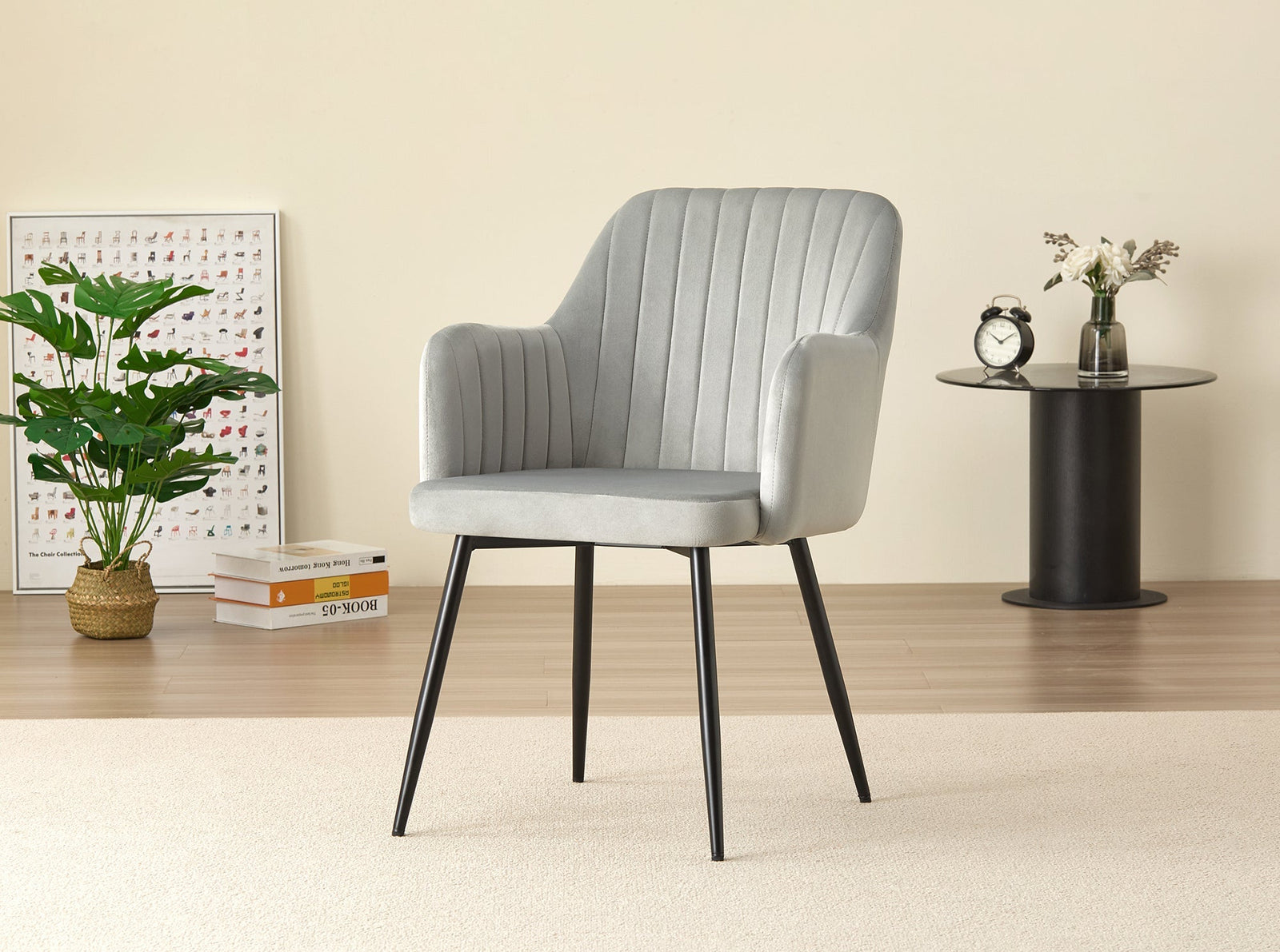 Charlotte Velvet Dining Chairs Set Of 2 - Modern Elegance And Comfort