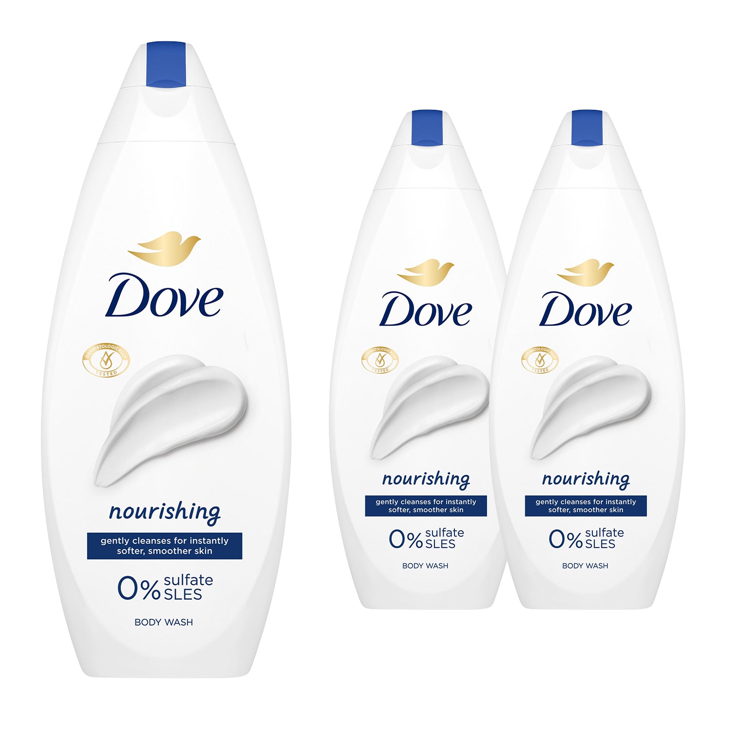 Nourishing Body Wash 0% Sulfate Sles For Softer & Smoother Skin 225ml, 3 Pack