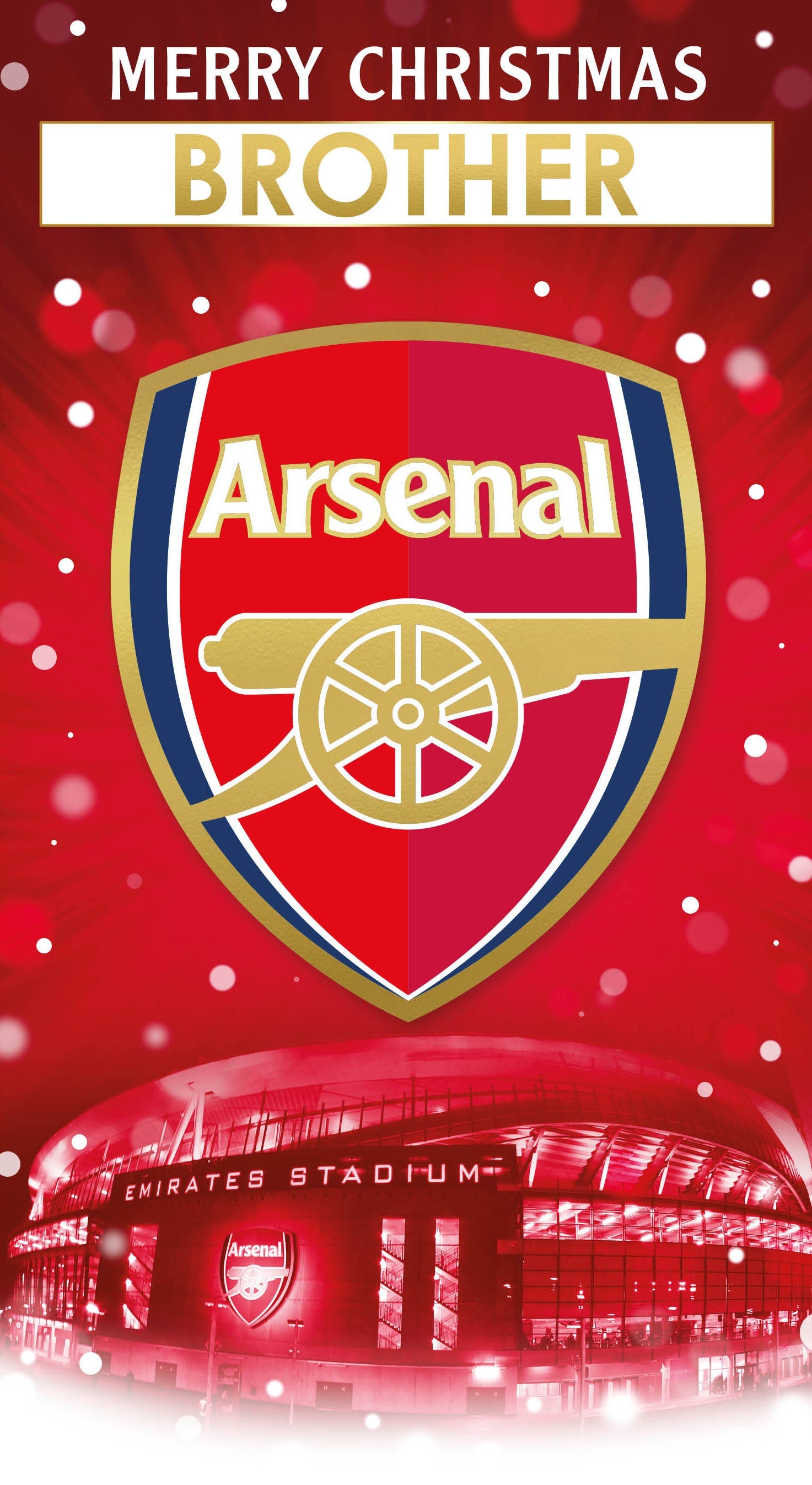 Personalise Christmas Card With Sticker Sheet Official Product