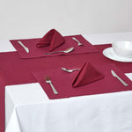Cotton Plain Table Runner | Plum