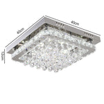 Modern Fancy Crystal Led Flush Mount Ceiling Light | Cool White