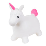 Inflatable Unicorn Hopper Ride On Bouncy Animal Toy With Hand Pump