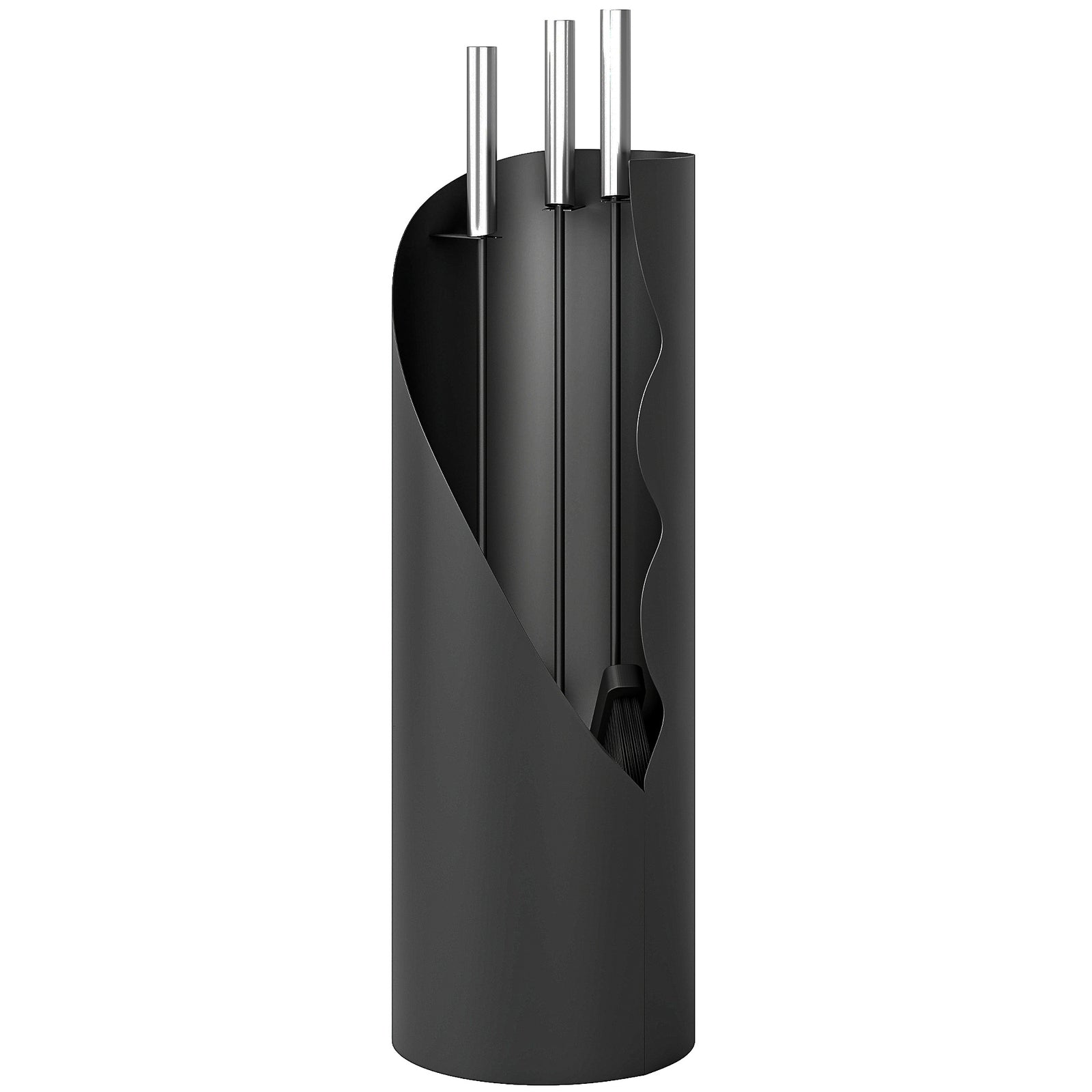 Outsunny 4 Pcs Fireplace Companion Set, Metal Fireside Companion