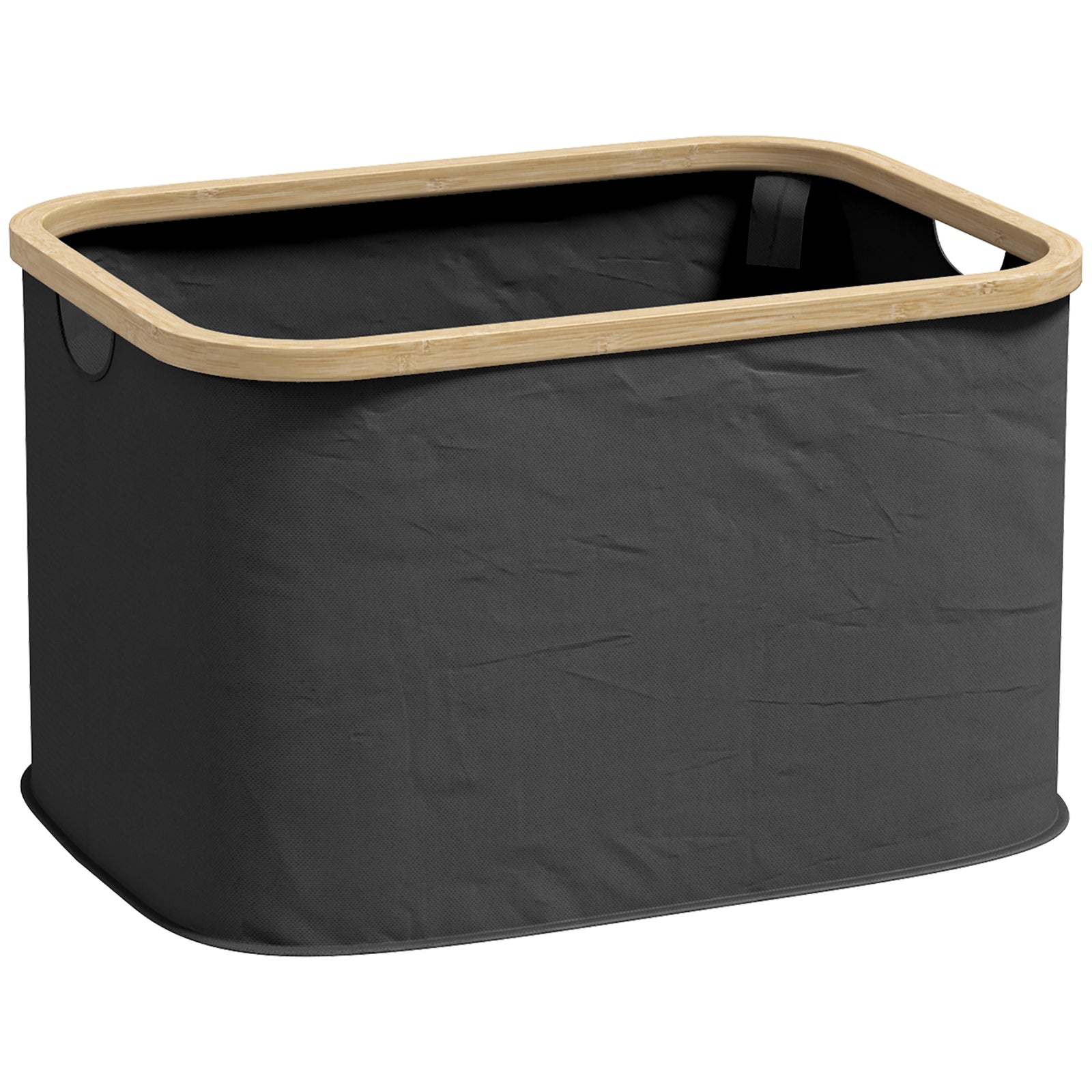 36l Collapsible Laundry Hamper, Black