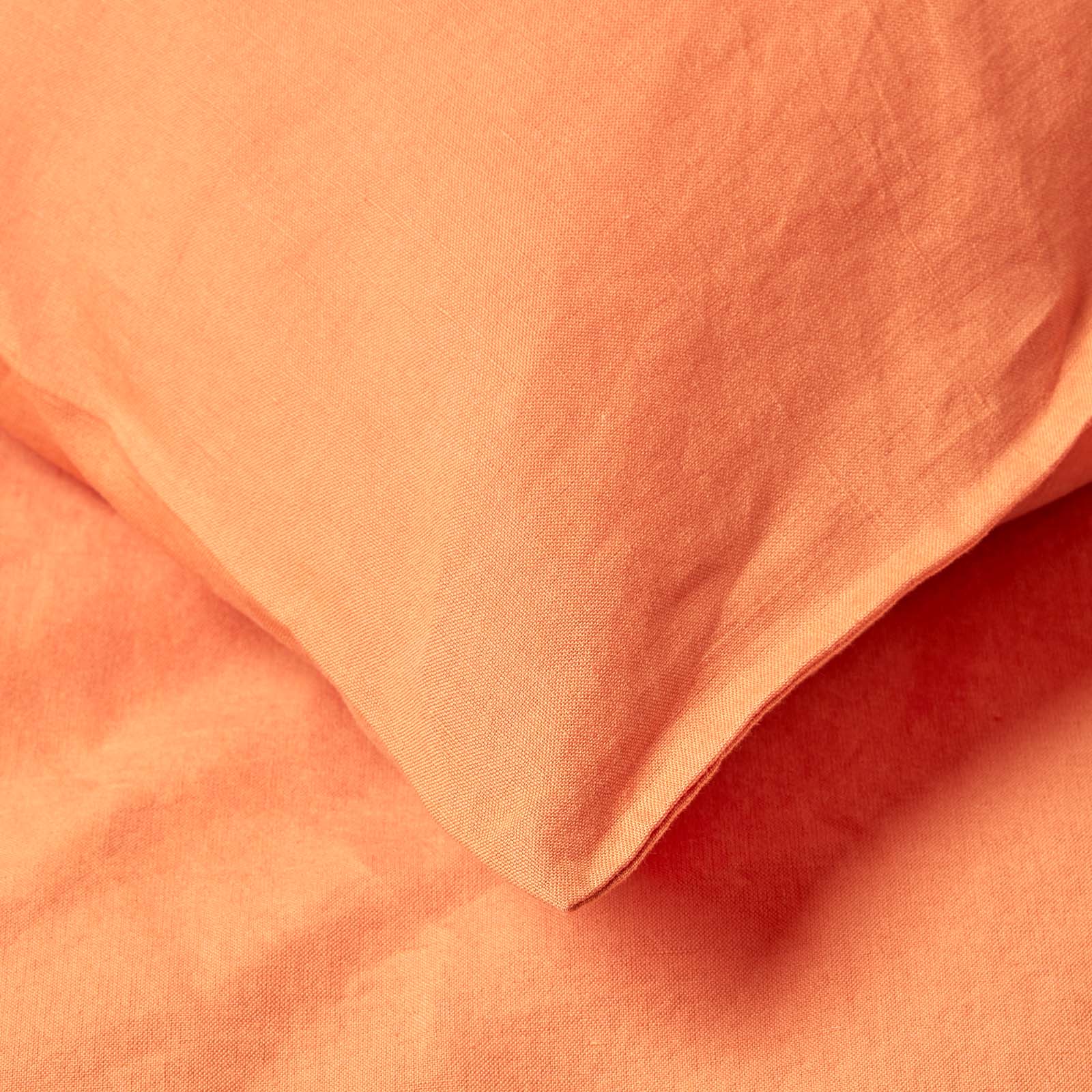 European Size Linen Pillowcase | 40cm x 40cm | Burnt Orange
