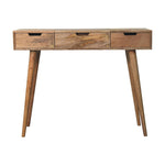 Solid Mango Wood Oak-ish Dressing Table