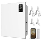 1000w/1500w/2000w Convection Heater With Wifi App & Voice Control, 3 Modes, 24h/7d Timer, Remote Control, Child Lock, Wall Mounted Or Freestanding | Small