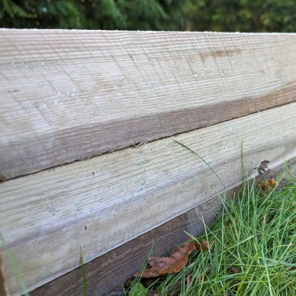 Square Raised Bed | 120cm x 120cm x 25cm | Brown