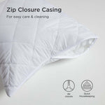 Cotton Rich Quilted Pillow Protectors | 80cm x 80cm | White