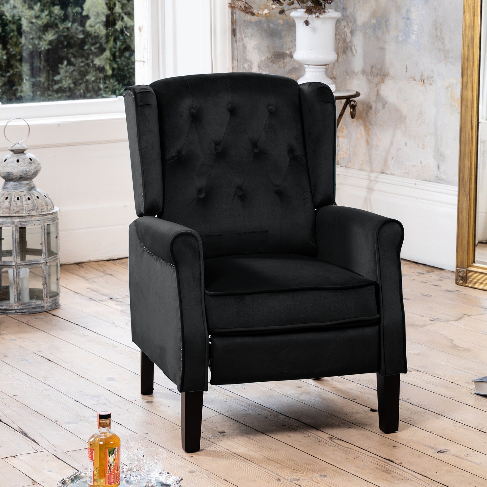 Annapoli Recliner Armchair | Black