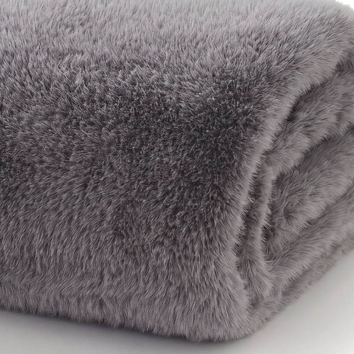 Ashford Faux Fur Throw | 130cm x 180cm | Grey
