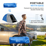 2-3 Man Camping Tent With Living Area, 2000mm Waterproof | Blue