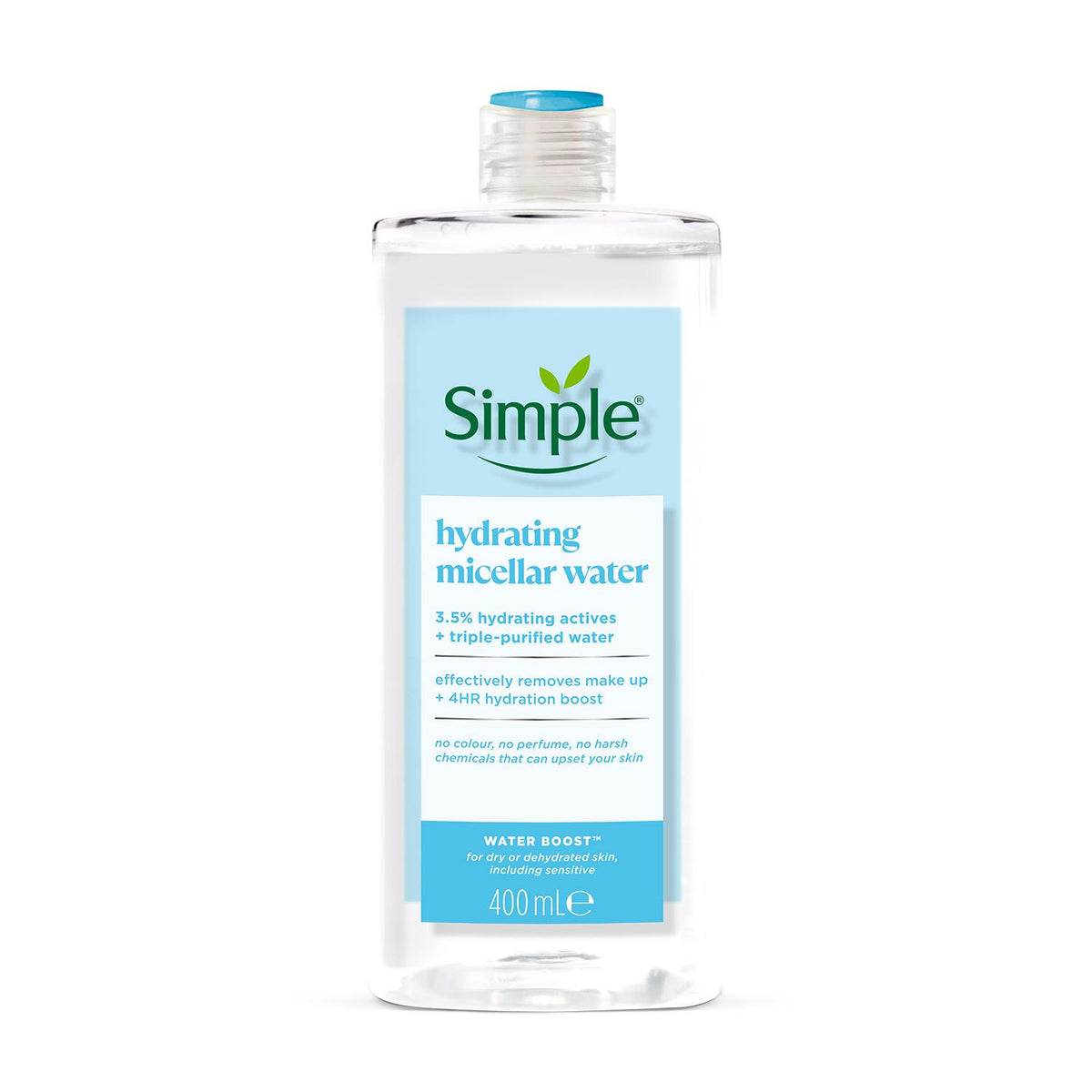 2x 400ml Water Boost Micellar Cleansing Water For Dehydrated Dry Skin | Set of 2