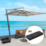 Parasol Weights Sets, Parasol Base Weights Bags | Set of 2 | Black