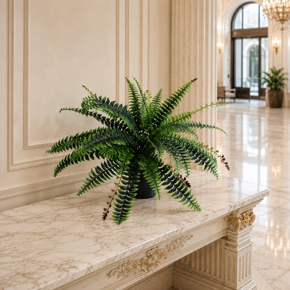 60cm  Design Uk Realistic Large Artificial Foliage Plant With Pot