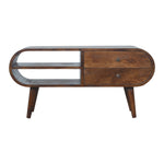 Solid Wood Chestnut London Media Unit