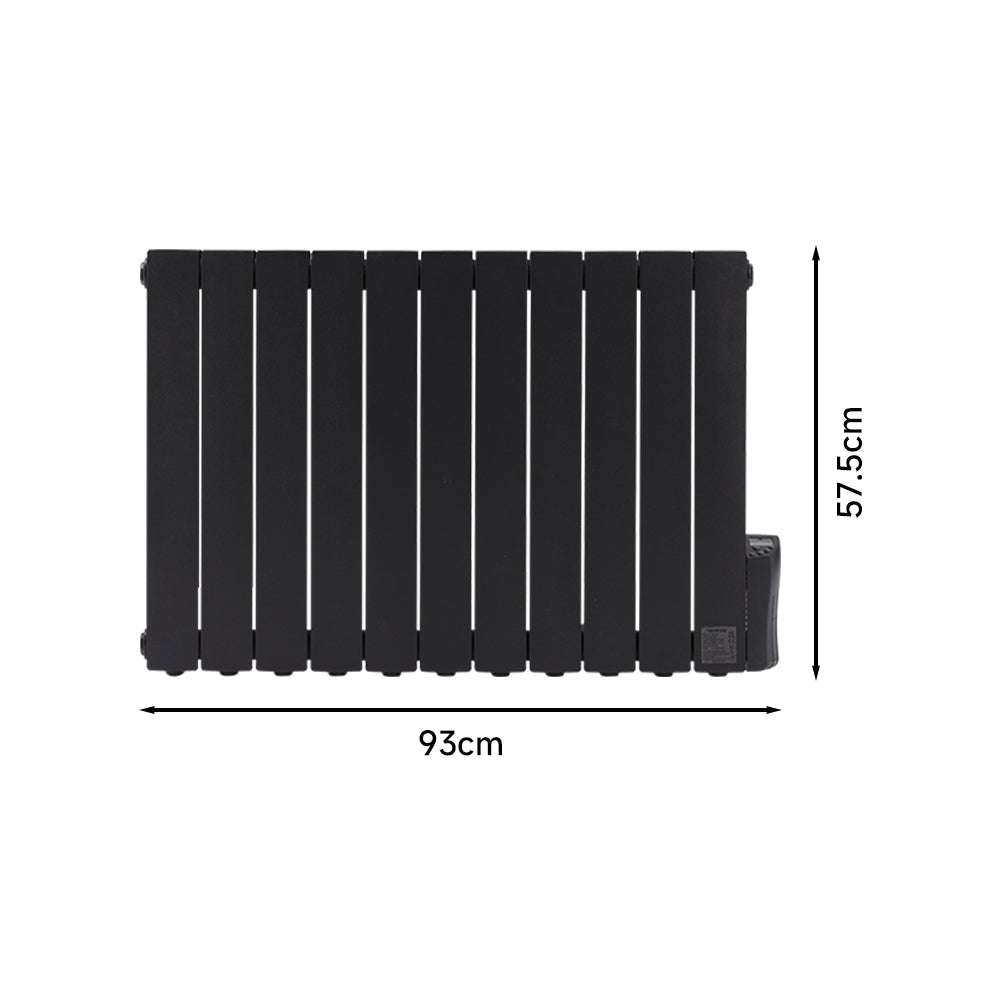 Oil-filled Radiator Space Heater With Led Display, 7-day/24-hour Timer, Adjustable Thermostat & Overheat Protection | 1800w