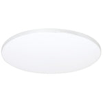 Ceiling Lamp Siena Stylish White And Chrome Circular Design Dimmable Including Remote Control | 55cm | White