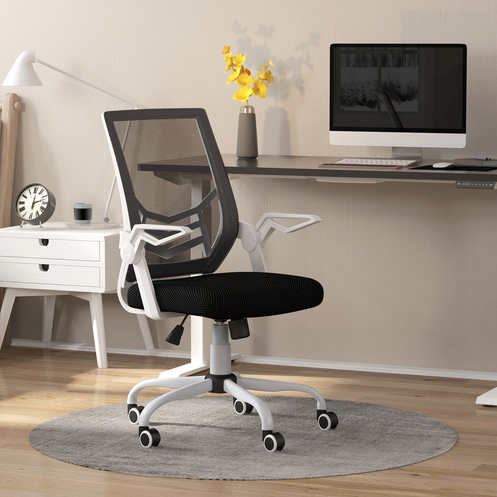 Mesh Office Chair Lumbar Support | Black