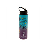 World Cup Qatar 2022 Aluminium 750ml Water Bottle | One Size | Blue