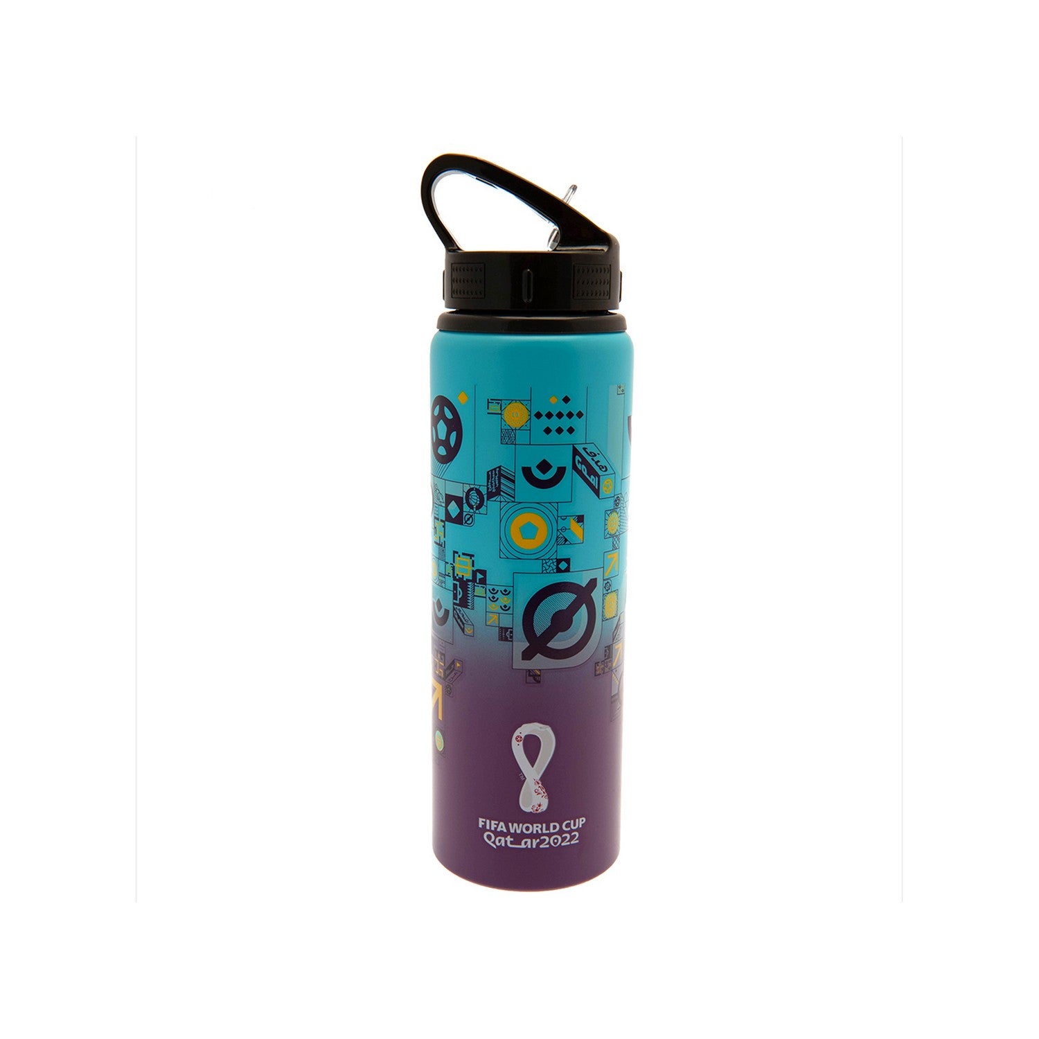 World Cup Qatar 2022 Aluminium 750ml Water Bottle | One Size | Blue