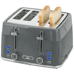 4 Slice Electric Toaster With 7 Browning Levels, 1860w | Grey