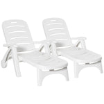 Folding Lounger Recliner W/ 5-position Backrest
