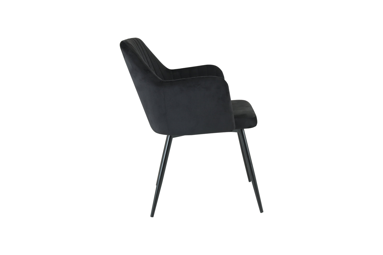 San Diego Marble Top Dining Table With Charlotte Velvet Chairs | Black
