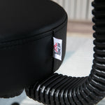 Adjustable Swivel Salon Chair Padded Seat Back 5 Wheels | One Size | Black