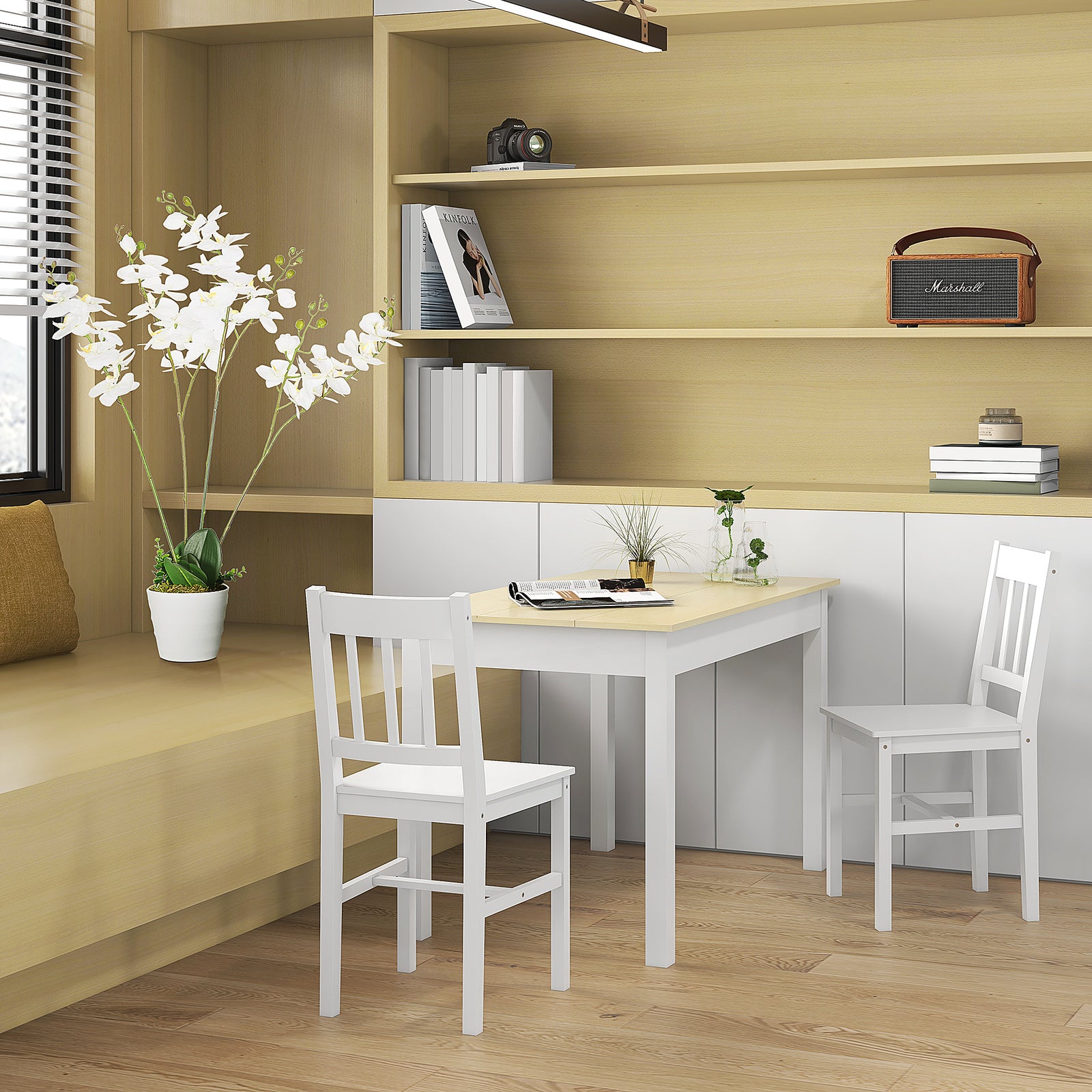 Dining Table For 4 To 6, Oak Wood Grain