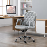 Velour Diamond Tufted Office Chair