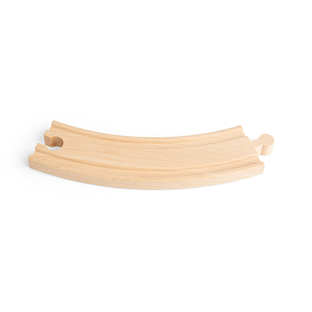 12 Long Curve Track Pieces for Wooden Train Set