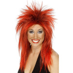 Rock Diva Long Mullet Wig | Red