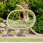 Globo Royal Double Seater Hanging Chair Set | Double | Green